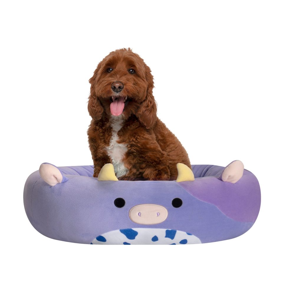 Squishmallows For Pets Bubba the Cow Pet Bed