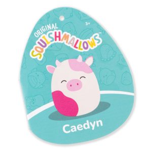 Squishmallows 20-Inch Caedyn the Cream Cow with Pink Spots