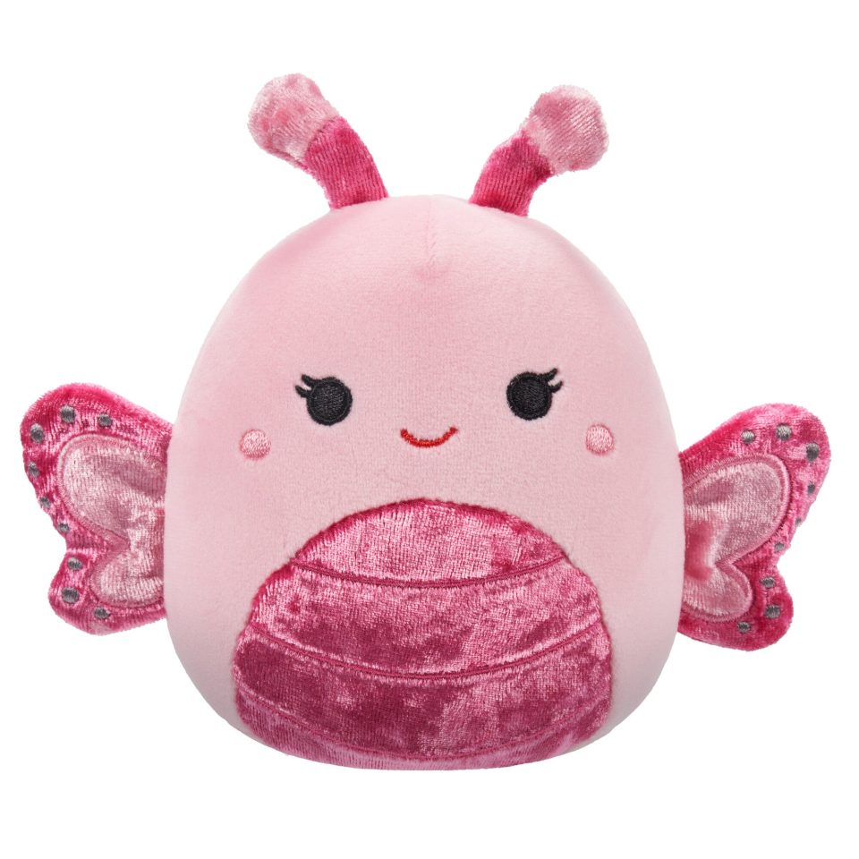 Squishmallows 5-Inch Mogo the Light Pink Velvet Butterfly