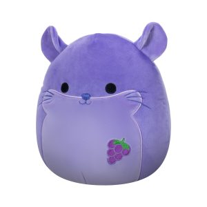 Squishmallows 8-Inch Select Series: Zergman Grape Scented Chinchilla