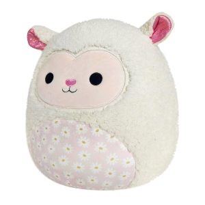 Squishmallows 14-Inch Sophie the Cream Lamb with Daisy Flower Belly