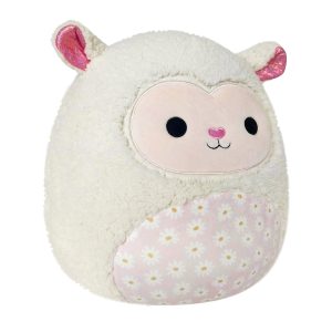 Squishmallows 14-Inch Sophie the Cream Lamb with Daisy Flower Belly