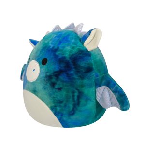 Squishmallows 14-Inch Dominic the Blue Textured Dragon