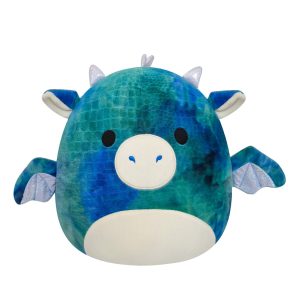 Squishmallows 14-Inch Dominic the Blue Textured Dragon