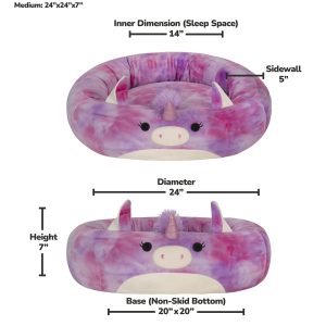 Squishmallows For Pets Lola the Unicorn Pet Bed