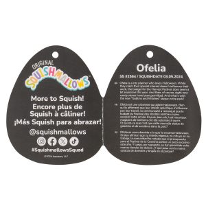 Squishmallows 5-Inch Select Series: Ofelia the Red and Black Goth Clown