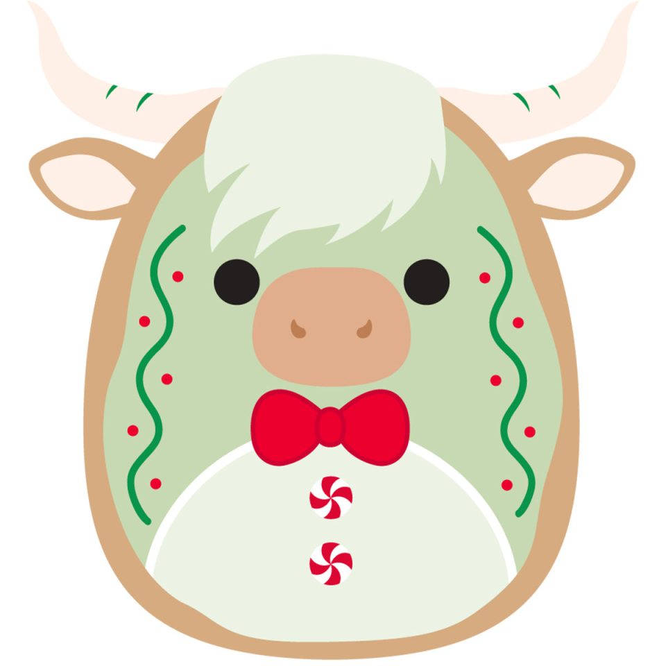 Squishmallows Select Series Iver the Holiday Cookie Highland Cow
