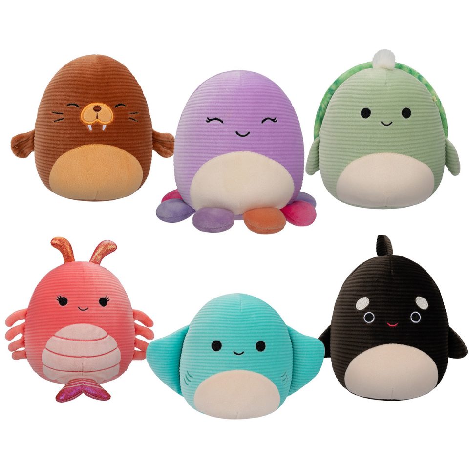 Squishmallows Corduroy Sealife 6 Pack
