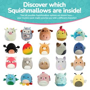 Squishmallows Mystery Box 4 Pack – 8 Inch