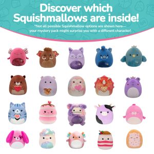 Squishmallows 5-Inch Mystery Plush 5 Pack