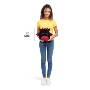 Squishmallows 8-Inch Rebecca the Black and Maroon Jersey Devil