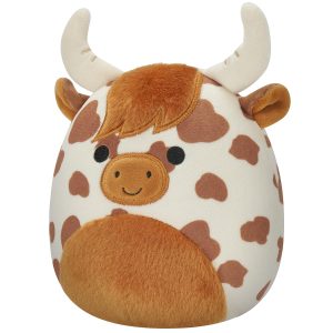 Squishmallows Alonzo the Brown Spotted Highland Cow