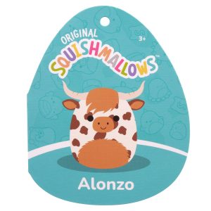 Squishmallows Alonzo the Brown Spotted Highland Cow