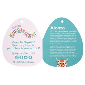 Squishmallows Alonzo the Brown Spotted Highland Cow