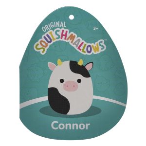 Squishmallows 5-Inch Connor the Black and White Cow