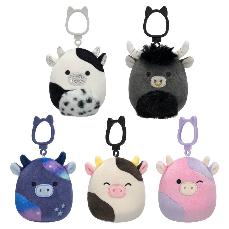 Squishmallows 3.5-Inch Select Series: Cow Clip Multipack