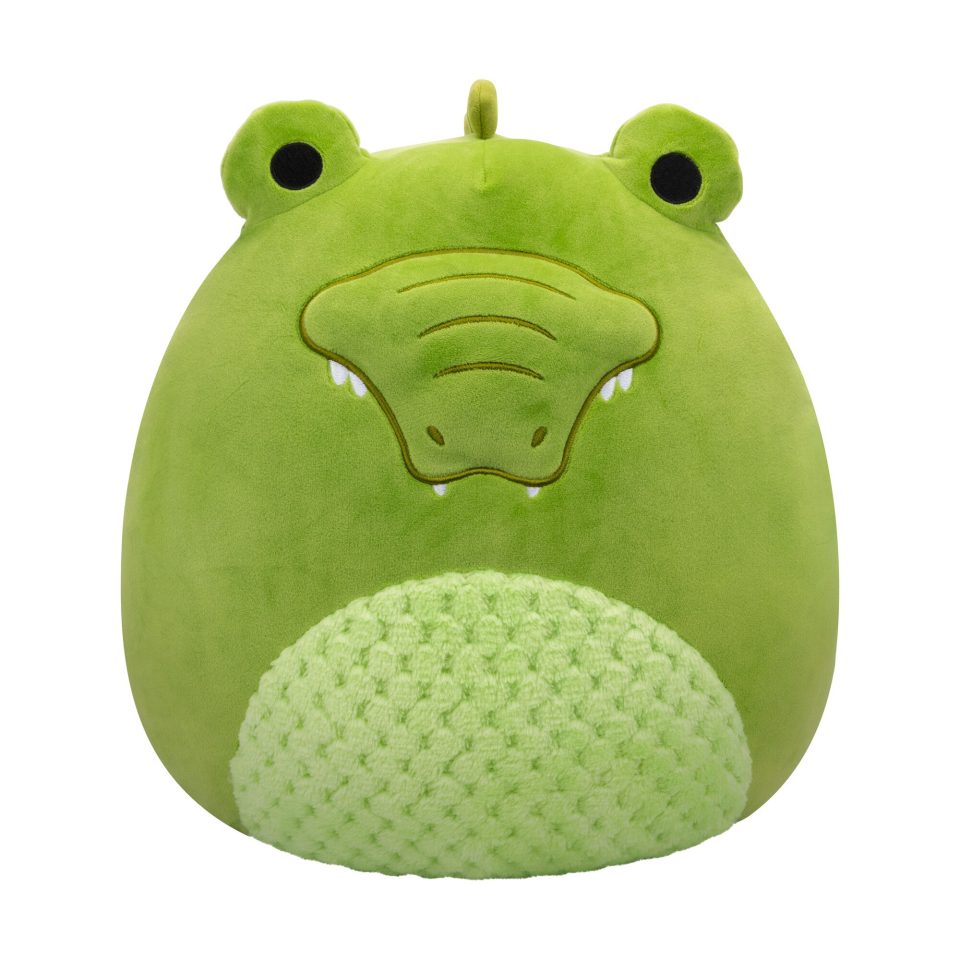 Squishmallows 12-Inch Mopes the Green Alligator with Textured Belly