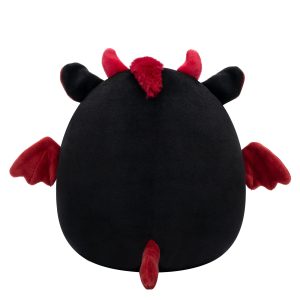 Squishmallows 8-Inch Rebecca the Black and Maroon Jersey Devil