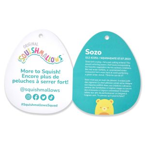 Squishmallows 12-Inch Sozo the Neon Yellow Bear