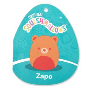 Squishmallows 12-Inch Zapo the Neon Orange Bear