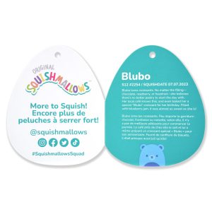 Squishmallows 12-Inch Blubo the Neon Blue Bear