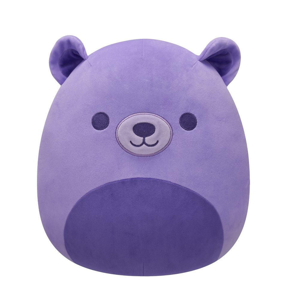 Squishmallows 12-Inch Purpo the Neon Purple Bear