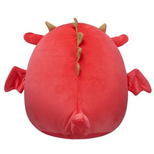 Squishmallows 12-Inch Baiden the Red Dragon with Boba Drink