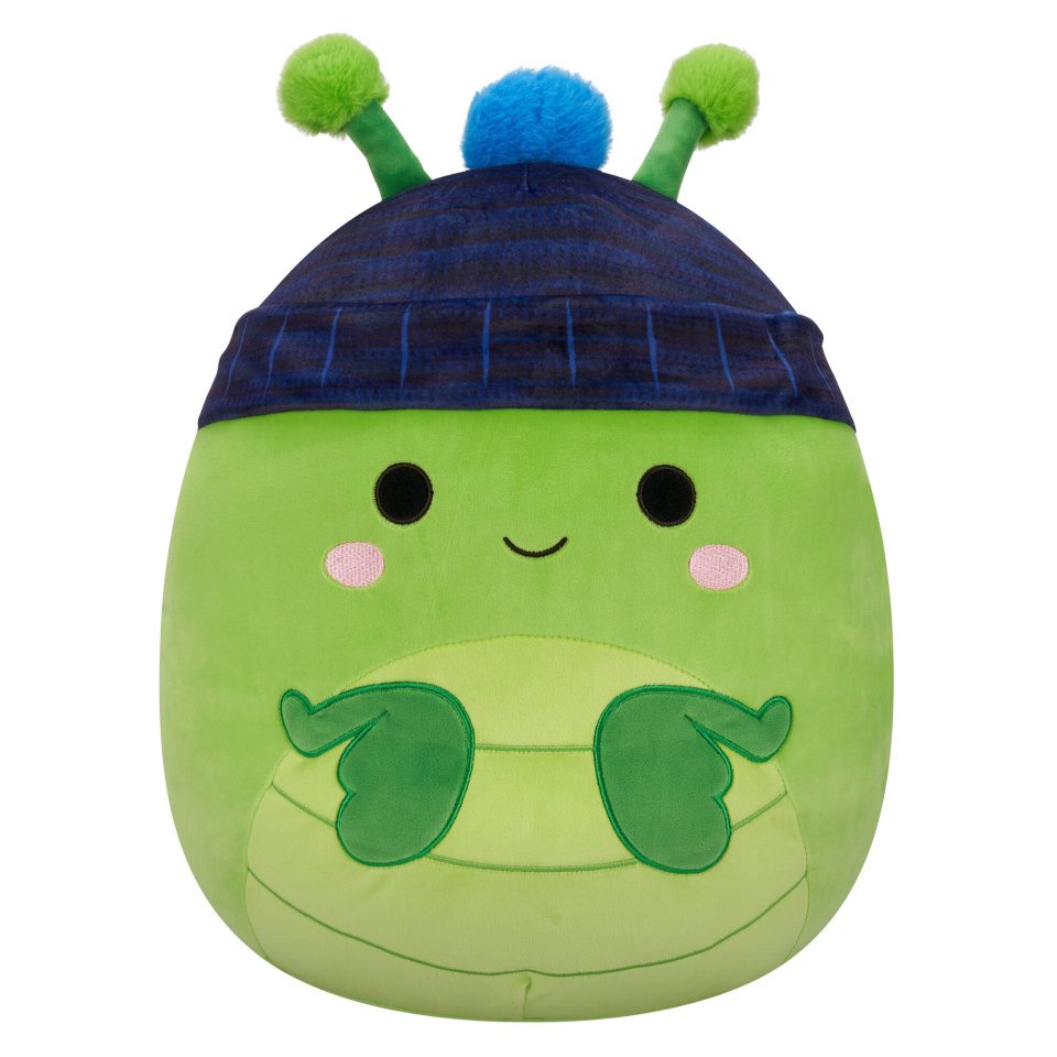 Squishmallows 16-Inch Trenton the Praying Mantis with Beanie