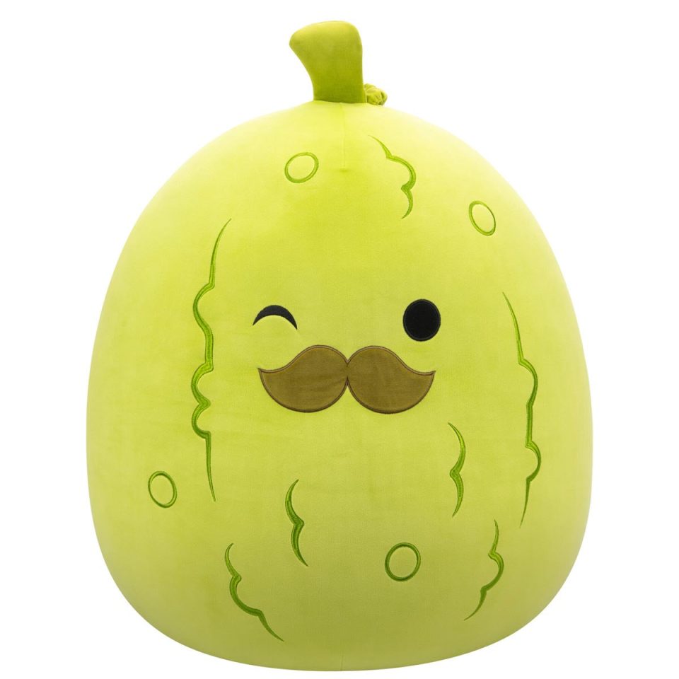 Squishmallows 24-Inch Charles the Pickle with Mustache