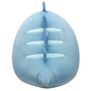 Squishmallows 16-Inch John-John the Slate Blue Dino With White Belly