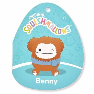 Squishmallows 12-Inch Benny the Bigfoot With Scarf