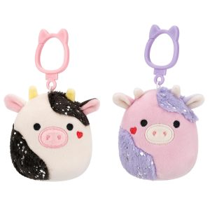 Squishmallows 3.5-Inch Select Series Cow Clip 2-Pack