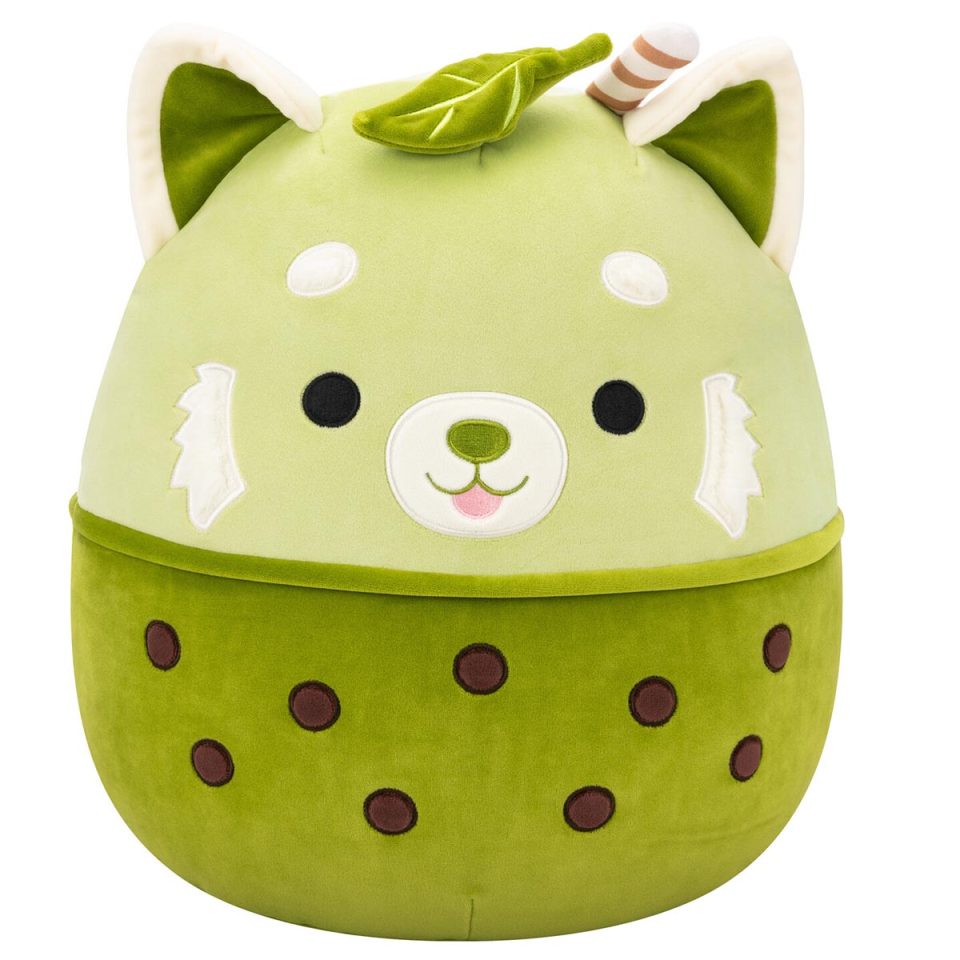 Squishmallows 14-Inch Eitan the Matcha Boba Red Panda