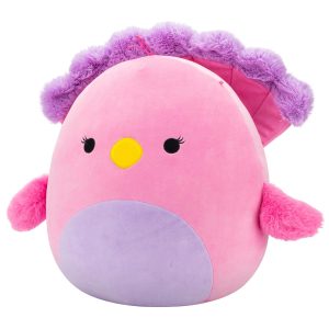 Squishmallows 14-Inch Sweetpea the Pink and Purple Peacock