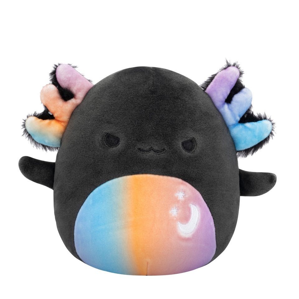 Squishmallows 5-Inch Zanda the Charcoal Grey Celestial Axolotl