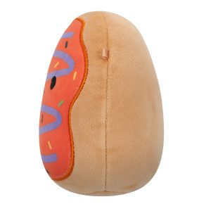Squishmallows 5-Inch Jay the Orange Frosted Donut with Purple Drizzle