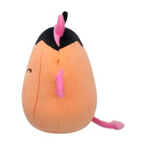 Squishmallows 8-Inch Margie the Pastel Orange Pumpkin in Pink Devil Costume