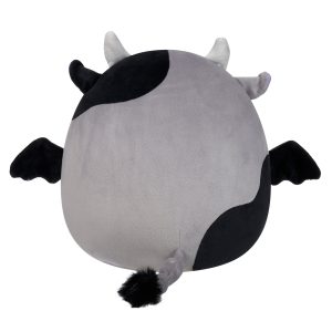Squishmallows 12-Inch Bridgette the Grey and Black Cow Bat