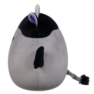 Squishmallows 12-Inch Bridgette the Grey and Black Cow Bat