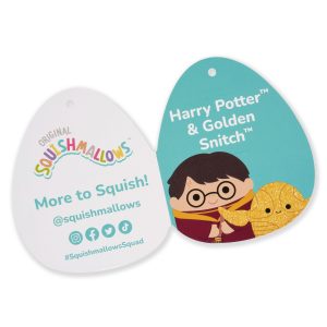 Squishmallows 12-Inch Harry Potter and 4-Inch Golden Snitch 2-Pack
