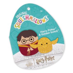 Squishmallows 12-Inch Harry Potter and 4-Inch Golden Snitch 2-Pack