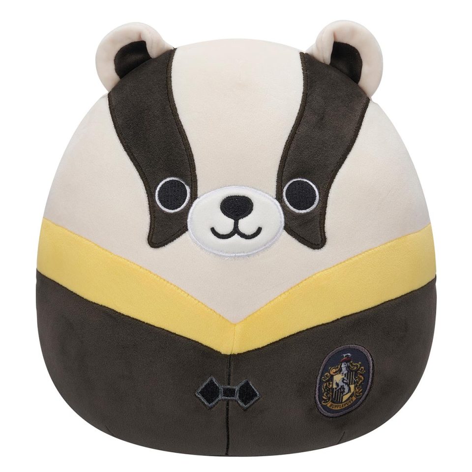 Squishmallows Harry Potter 10-Inch Hufflepuff Badger in Hogwarts Robe