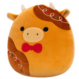Squishmallows 12-Inch Jericho the Gingerbread Cow