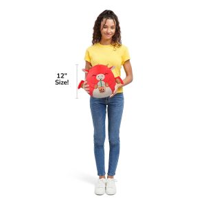 Squishmallows 12-Inch Baiden the Red Dragon with Boba Drink