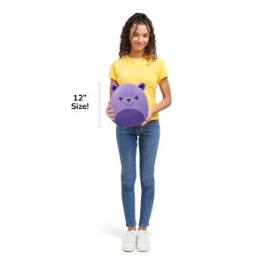 Squishmallows 12-Inch Purpo the Neon Purple Bear