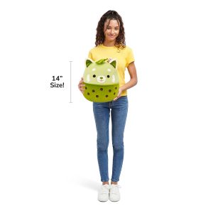 Squishmallows 14-Inch Eitan the Matcha Boba Red Panda