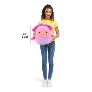 Squishmallows 14-Inch Sweetpea the Pink and Purple Peacock