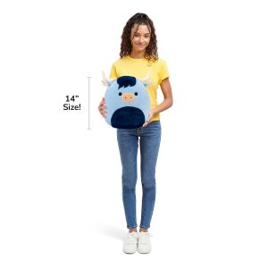 Squishmallows 14-Inch Toro the Blue Highland Cow